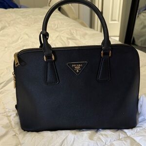 Prada Black Saffiano Leather Satchel